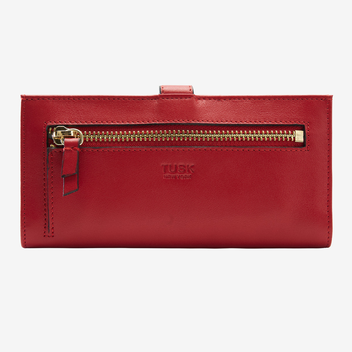 tusk-455-womens-slim-joy-leather-clutch-wallet-red-back