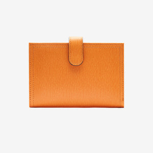 tusk-465-womens-leather-small-indexer-wallet-orange-front- ORANGE