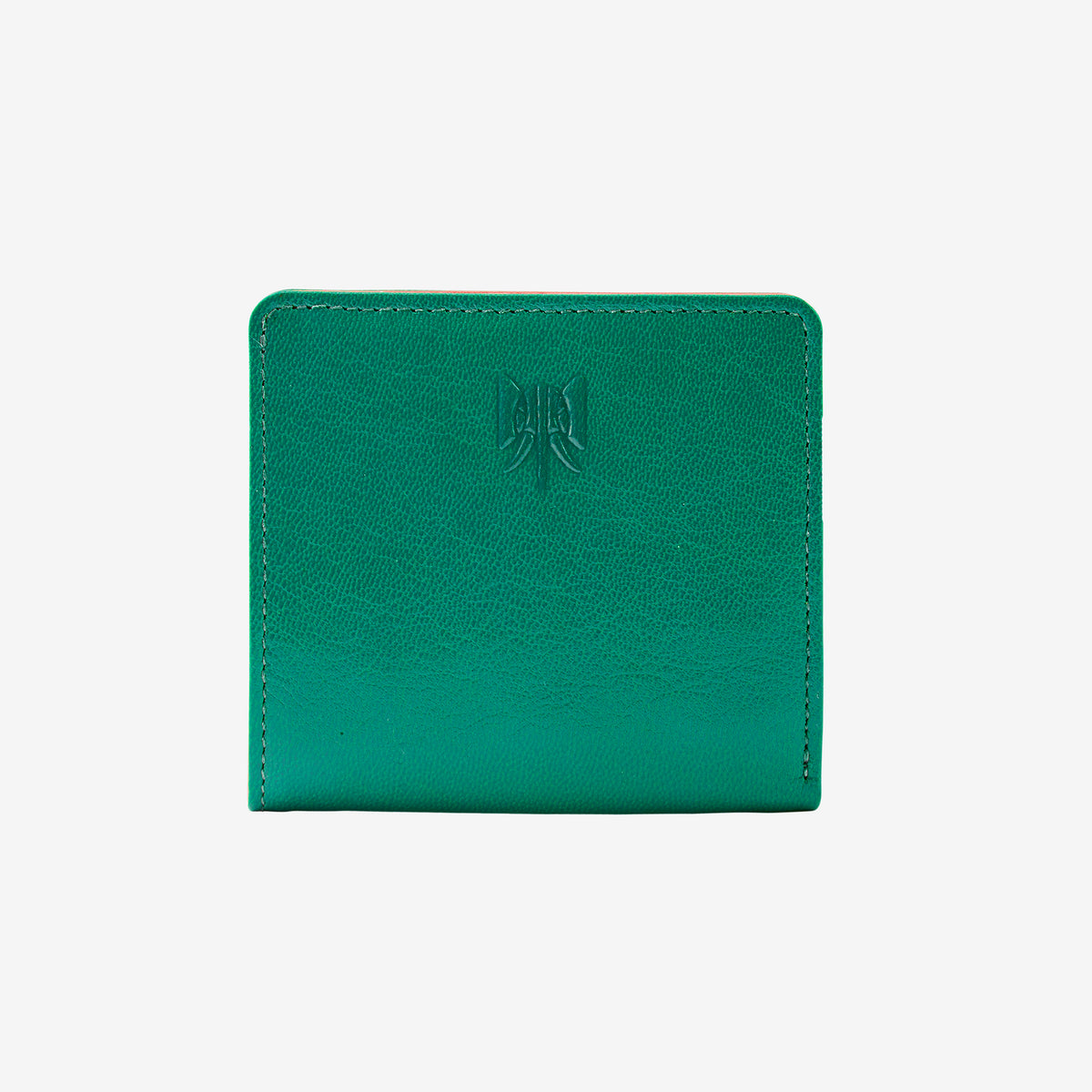 tusk 486 womens siam leather snap evenig wallet emerald and geranium