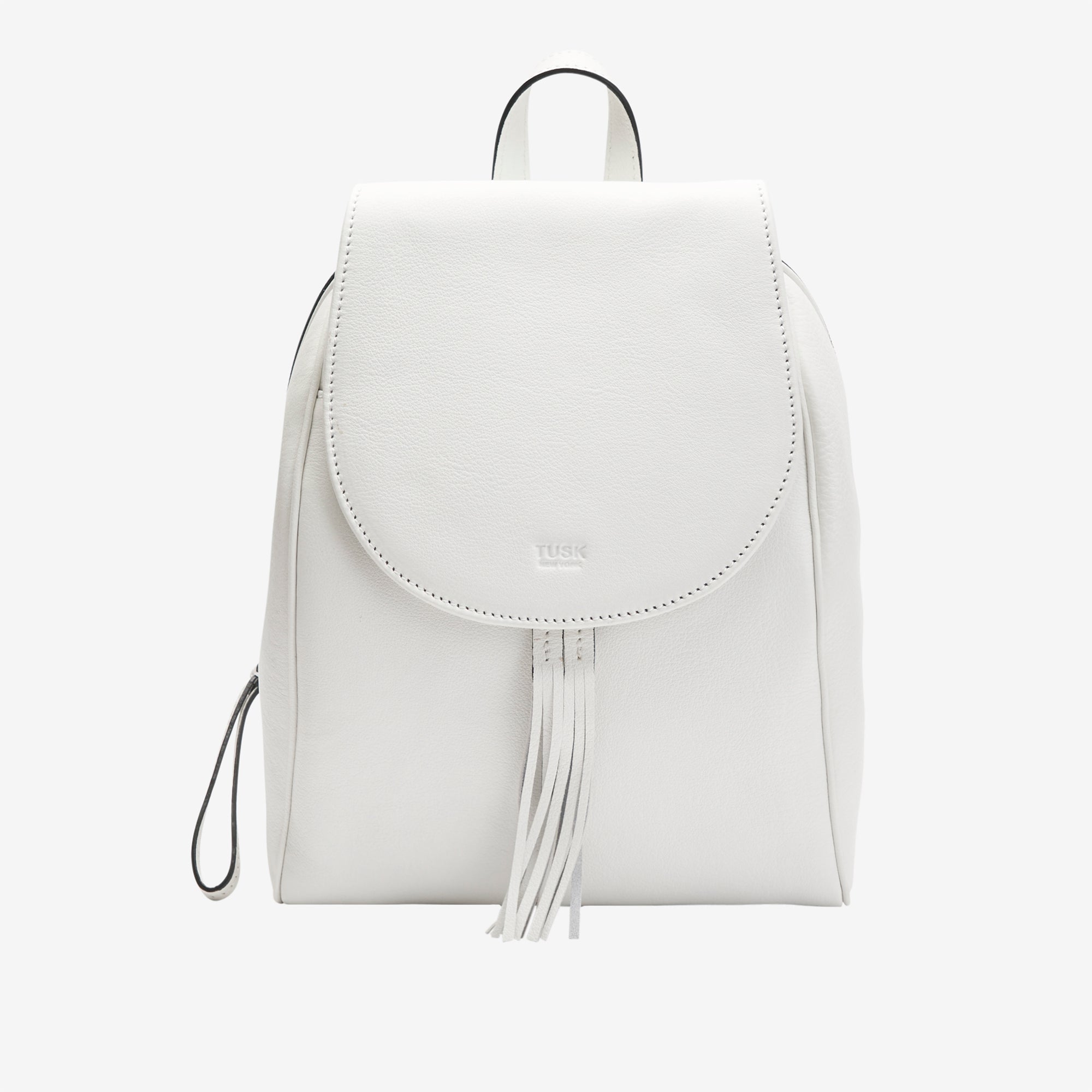 tusk-9898-rupi-pebblegrain-leather-backpack-white-front